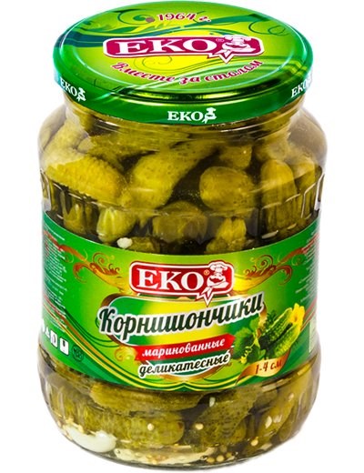 "ЕКО" Корнишончики деликатесные 370 мл iV78H1PljWFmO843noQbP2 - фото 12911