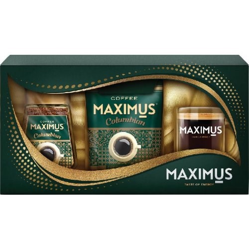 Кофе "Maximus" 135 гр Набор подарочный ст/б+м/у Колумбия MCiMxLEKjyYMXFkZnQjH21 - фото 13812