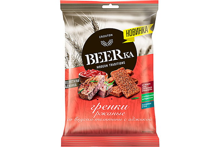 Гренки "Beerka" 60 гр Телятина с аджикой 0qNIBHiHj39S6DvTOODOj3 - фото 14000