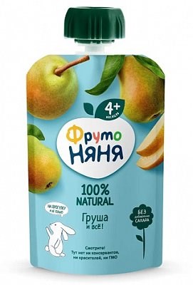 Пюре "Фруто няня" 90гр Груша jrKhE0gSjpXBTxT6ytYnY0 - фото 15557