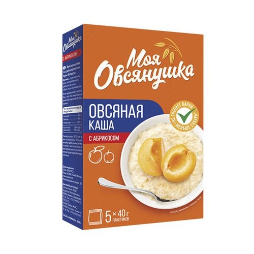 Каша овсяная  "Моя овсянушка" 200гр С абрикосом Q40FkqfPhm5kwdZS6pwZR3 - фото 15764
