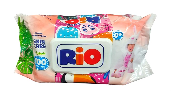 Влажные салфетки "RIO" 100шт Детские Pure 76oS-qiojoGEOKOvZbWti1 - фото 16067