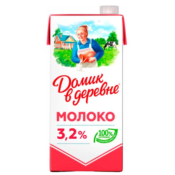 "Домик в деревне" Молоко 3,2% 1440 мл TFCVtTnMg0WUUdoe3Mx710 - фото 16097