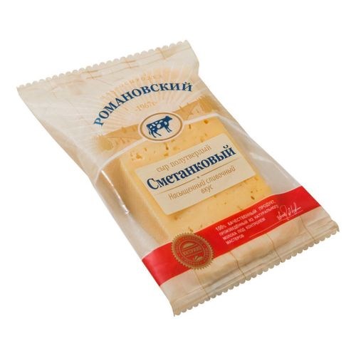 Сыр "Сметанковый" 180гр Романовский DBl0ErOeg5XOvsMETiT1m0 - фото 16220