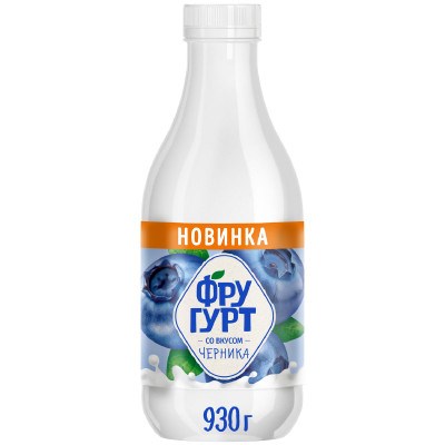 Йогурт пит."Фругурт" 930гр Черника Z20XVcmii3FwY9WCDziJh0 - фото 16233