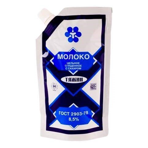 Сгущенка "Тяжин" 8,5% 260 гр д/п LRW1pf7tgegM004AmHCCr3 - фото 16285