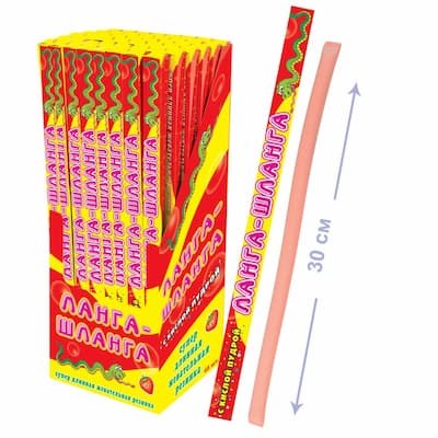 Жевательная резинка с кислой пудрой "Ланга-шланга" 25гр Клубника 3EgcorQIh5jgKV4TTaFAR1