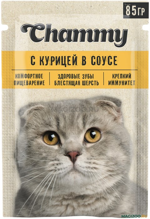 "Chammy" Корм д/кошек 85гр Курица Ttf0eWBBifRNup610SOmh3 - фото 16407