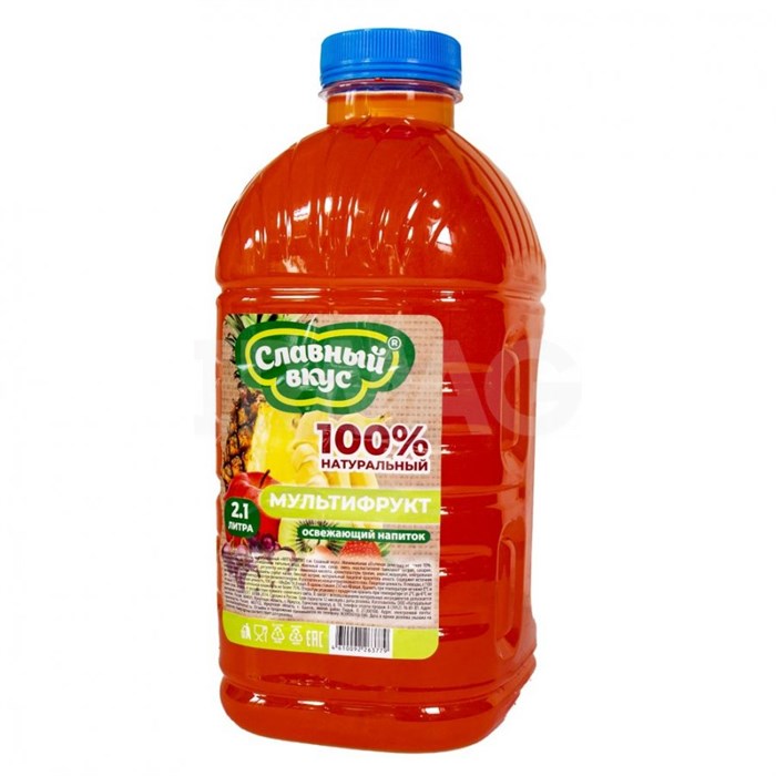 Напиток "Славный вкус" 2,1 л Мультифрукт ck2ytPvMiOxkSnhFDq5HM3