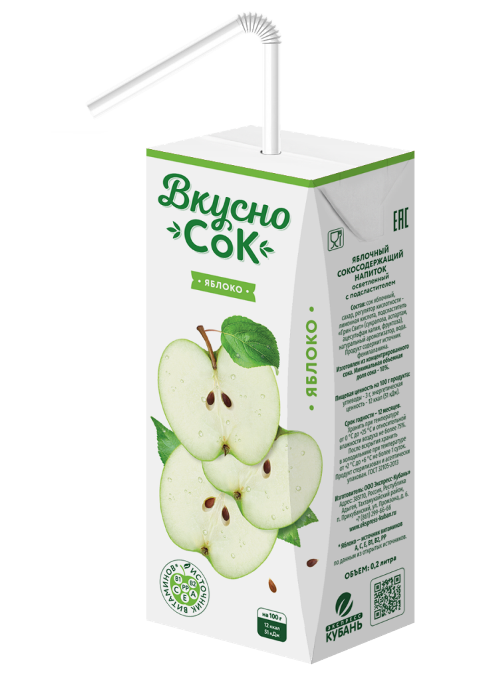 Напиток "Вкусно Сок" 0,2л Яблоко JXVOAz0phQL3t0WFokEmT1