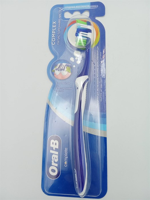 Зубная щетка "Oral-B" комплекс пятисторонняя 40 средняя 1шт - фото 9518