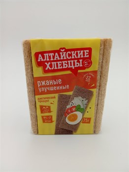 Хлебцы "Алтайские" 75гр Ржаные