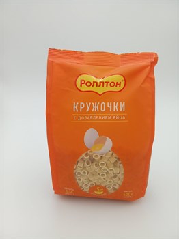 Макароны "Роллтон" 400гр Кружочки для супа