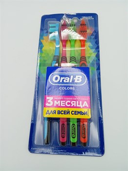 Зубная щетка "Oral-B" колорс 40 средняя 4шт xzPiH-kmgU7BLoKWkPd1q3