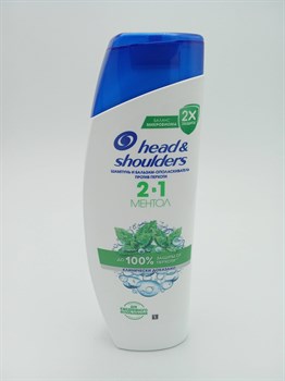 Шампунь-бальзам "Head & shoulders" 400 мл 2в1 Ментол