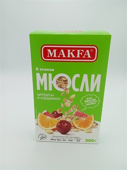 Мюсли "Макфа" 200 гр 5 злаков цитрусы и кардамон