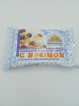 Молградь 180гр творож.продукт с изюмом