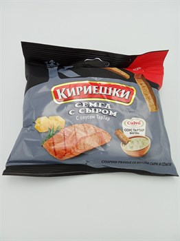 Кириешки 60 гр с соусом Кальве Семга с сыром