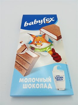 Шоколад "Babyfox" 90 гр молочная плитка