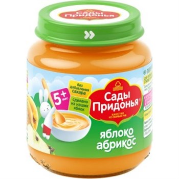 Пюре "Сады Придонья" 120 гр Яблоко, абрикос