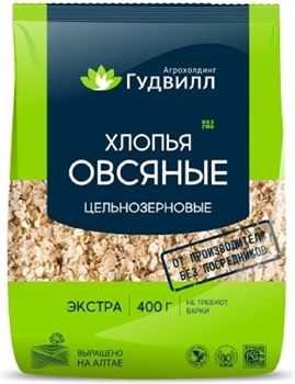 Хлопья "Гудвилл" овсяные 400 гр JpRyXwh1iioQFAp-q2TTW0