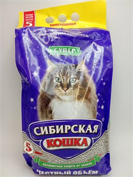 Наполнитель "Сибирская кошка" 5л Супер (комкующийся) vNaOWZrHgdj7-xJpAoso60