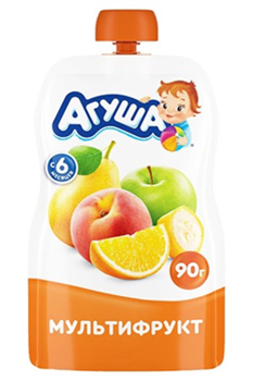 Пюре "Агуша" 90 гр Мультифрукт с 6 мес AsA6WuFwhB4XzjvaQOK-c2