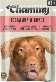 "Chammy" Корм д/собак 85гр С говядиной в соусе pj6SZmnVip0RcCt28YUqu2