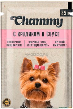 "Chammy" Корм д/собак 85гр С кроликом в соусе tPTCc710irqregDEfbIel3