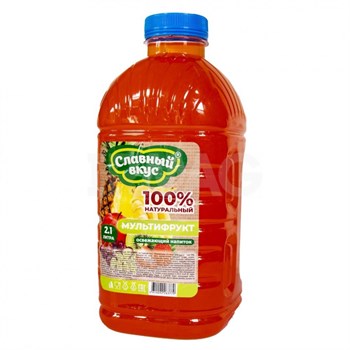 Напиток "Славный вкус" 2,1 л Мультифрукт ck2ytPvMiOxkSnhFDq5HM3