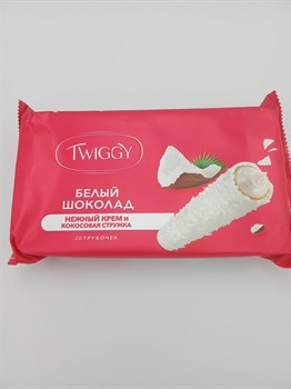 Вафельные трубочки Twiggy 185 гр Нежный крем и кокосовая стружка