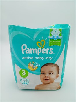 Подгузник "Pampers" 3 Activ&play 6-10 кг