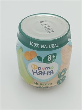 Пюре "Фруто Няня" 100 гр Индейка-овощи 8+