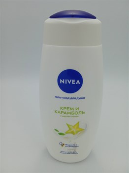 Гель-уход д/душа "Nivea" 500мл Крем и Карамболь