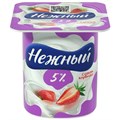 Йогурт "Нежный" 100гр 5% Клубника Rbh58p3ci2UUcLp90FHlM0 - фото 16224